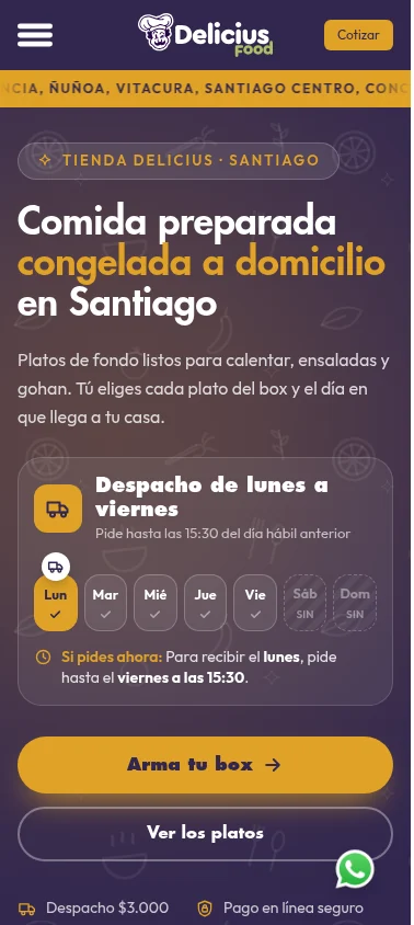 La tienda en el celular